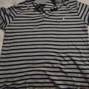 Polo Ralph Lauren size M color gray black strips